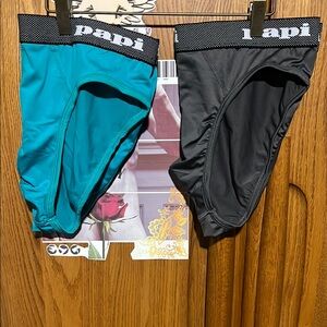 Papi Aqua Green and Gray brief